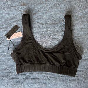 Discreture Scoop Bralette Sports Bra Black Size Small S